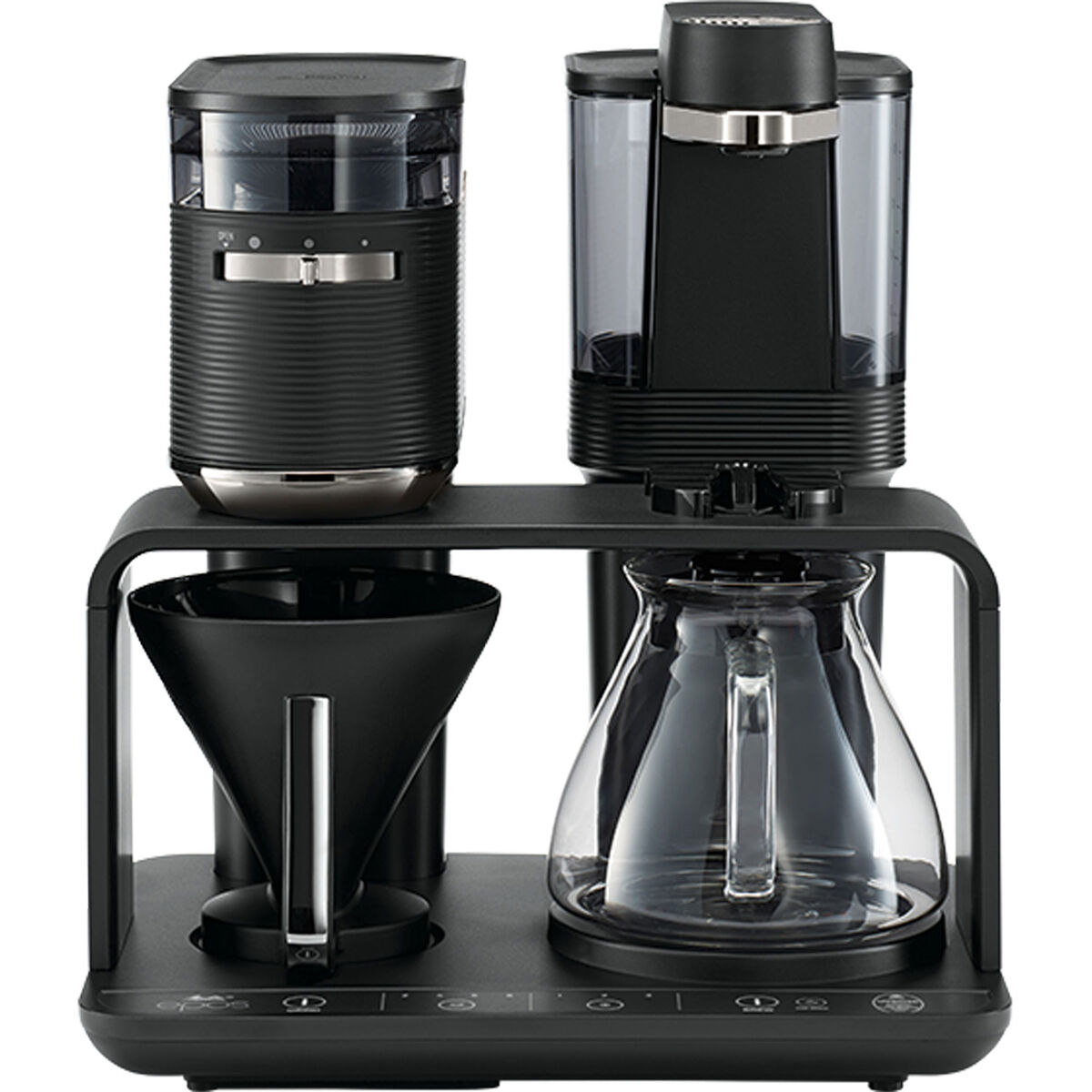 Melitta Epos Kaffebryggare, svart/krom