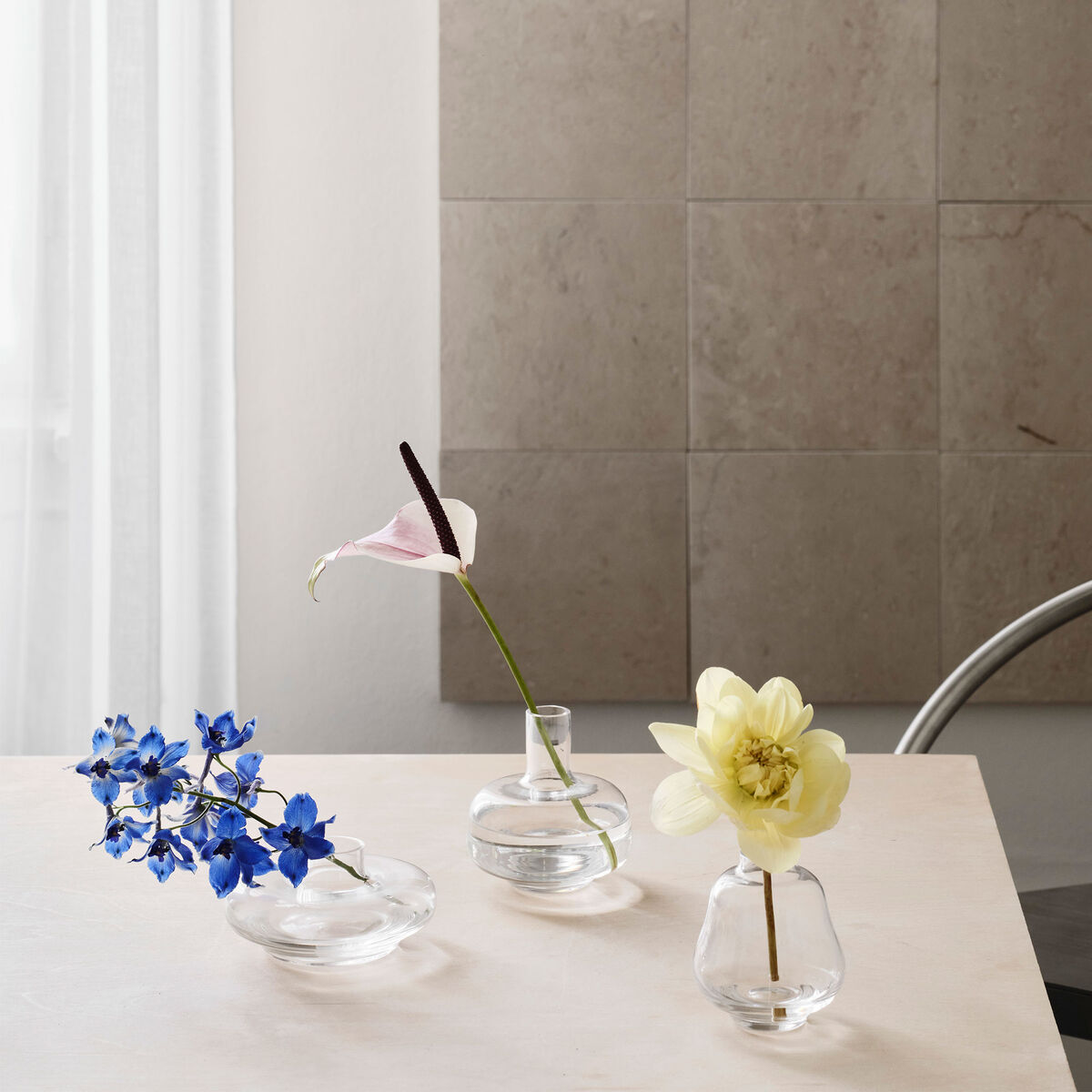 Kappa vase 3-pack, klar