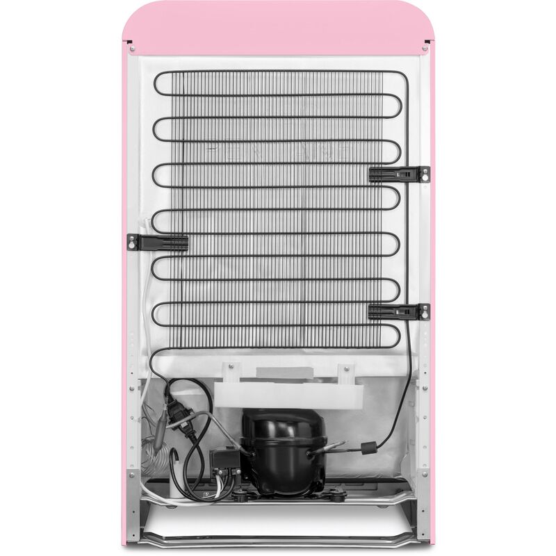 FAB10ROR6 kylskåp med frysfack, rosa