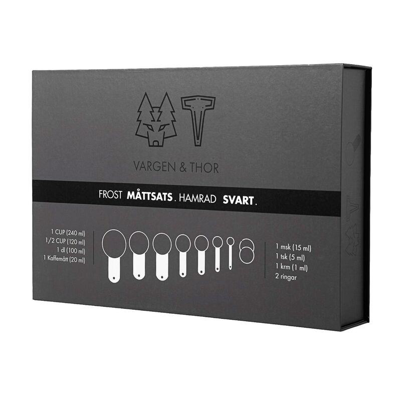 Frost målesett 7 deler, svart