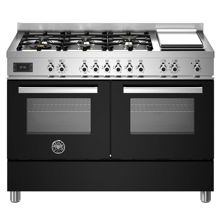 PRO126G2ENET Professional gaskomfur, 120 cm, sort