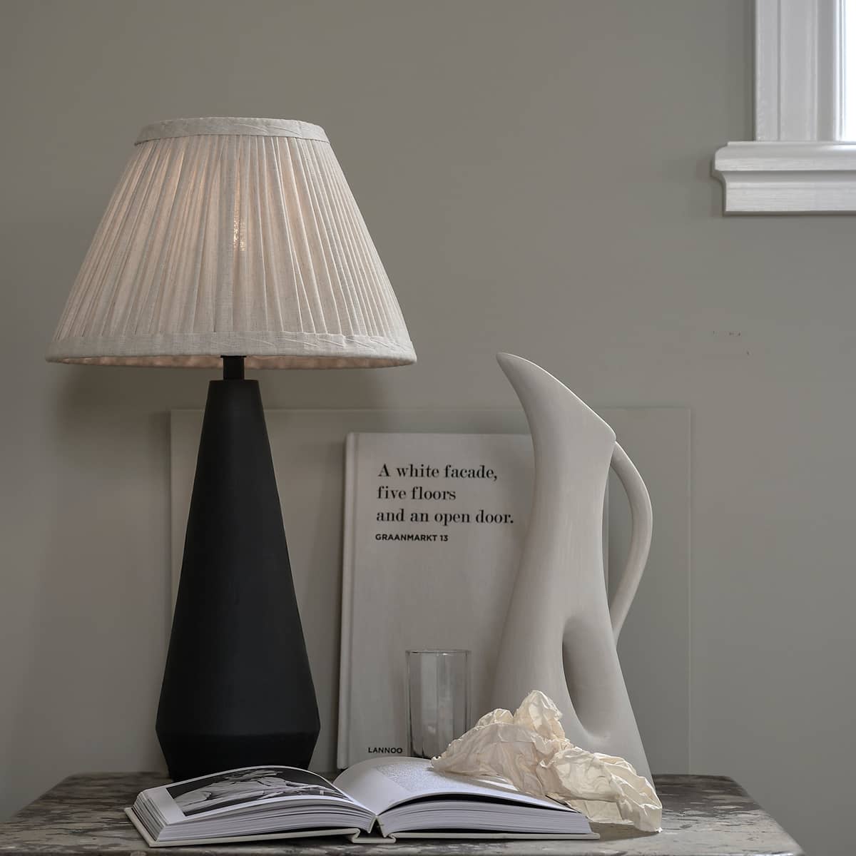 Dallas bordslampa, svart