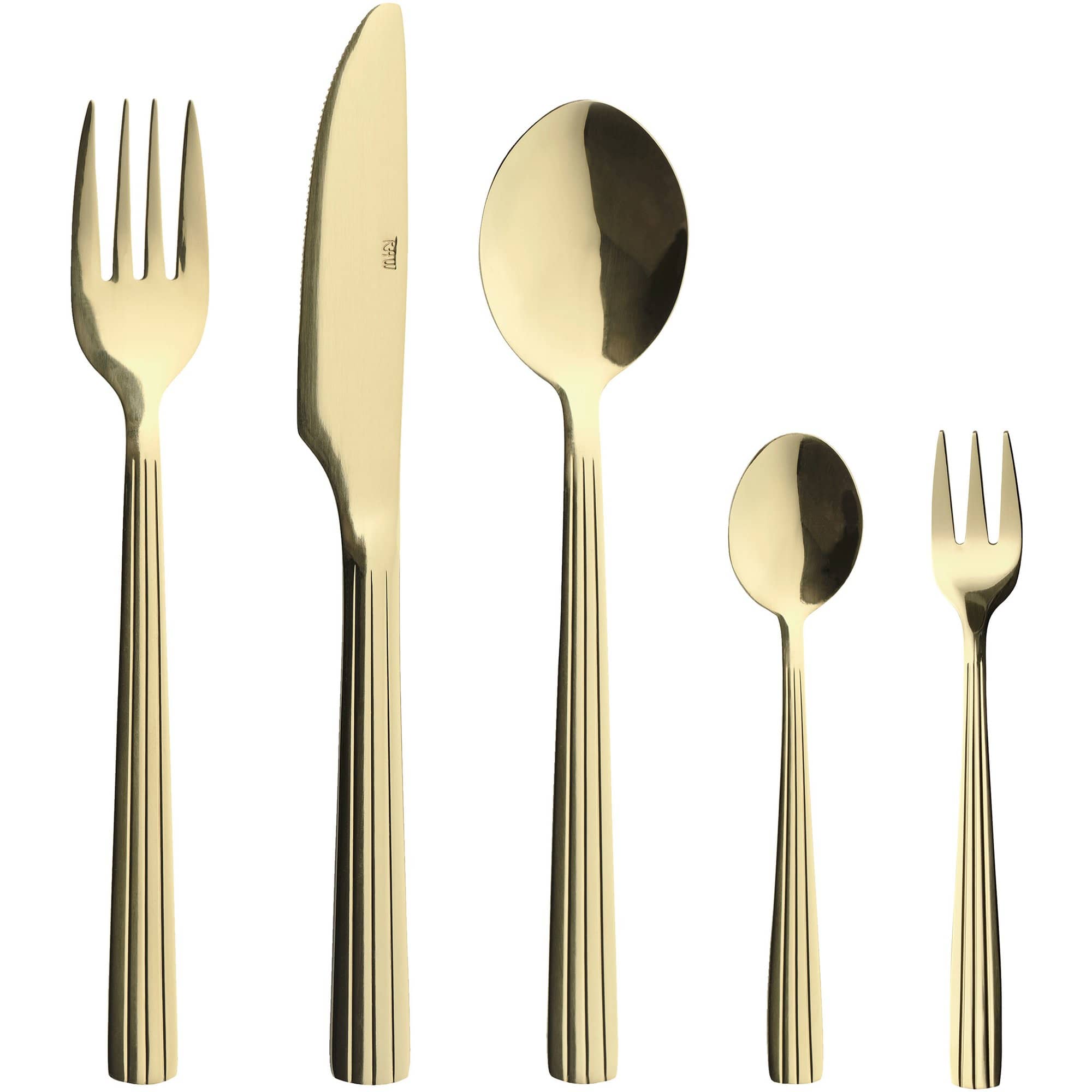 Raw bestikksett 60 stk, champagne-gull