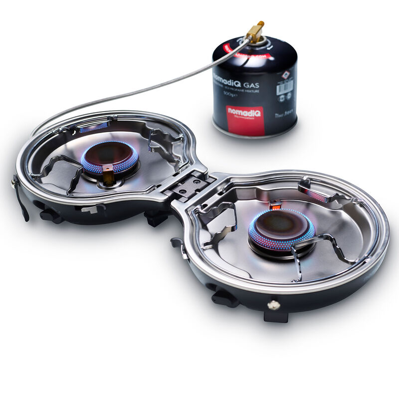 NomadiQ Compact bærbar gasgrill, sort