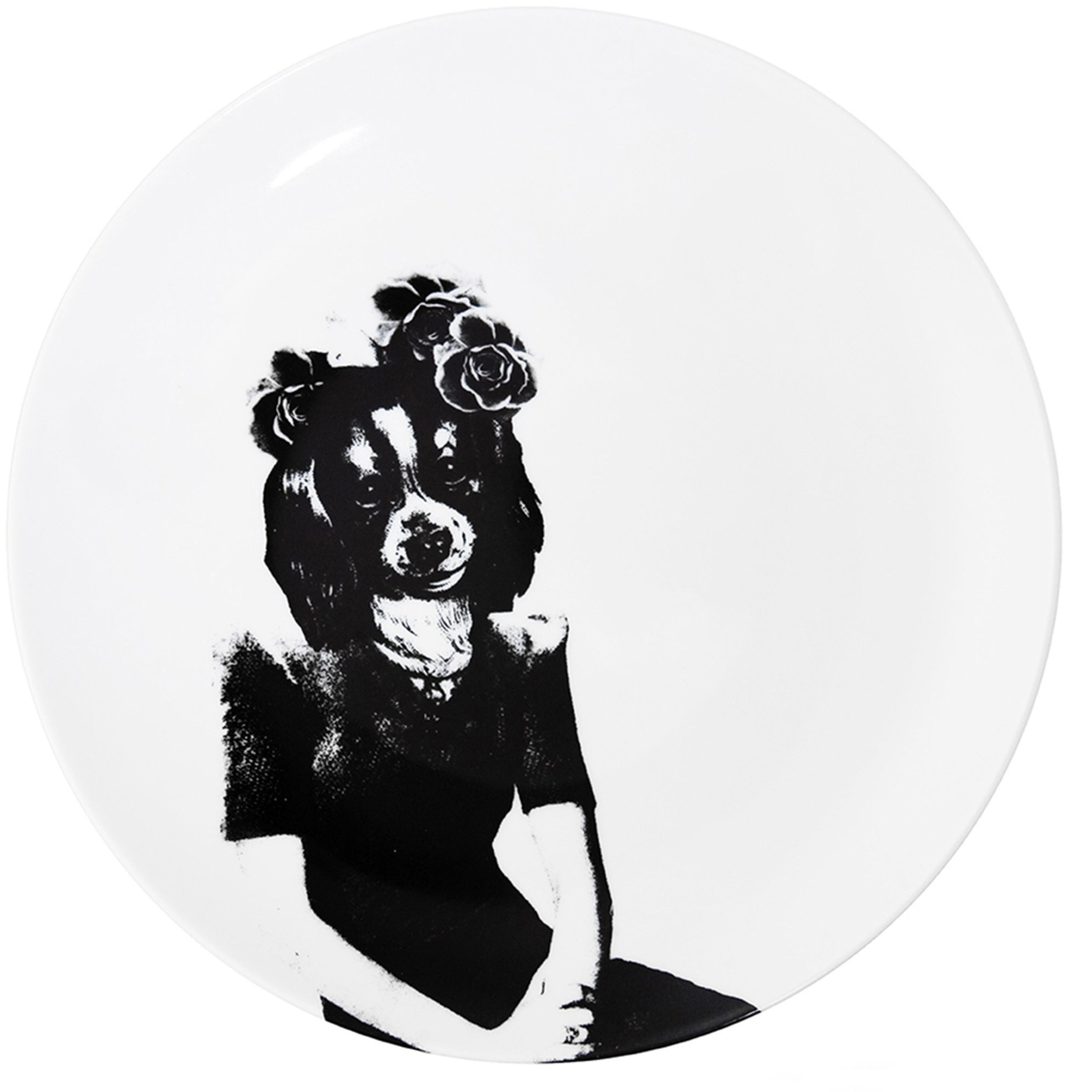 Porslinstallrik 26 cm Oss kvinnor emellan Tvilling Hund