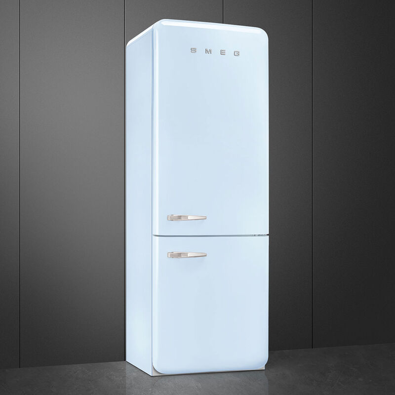 Smeg FAB38RPB6 højrehængt køle/fryser 70 cm, pastelblå