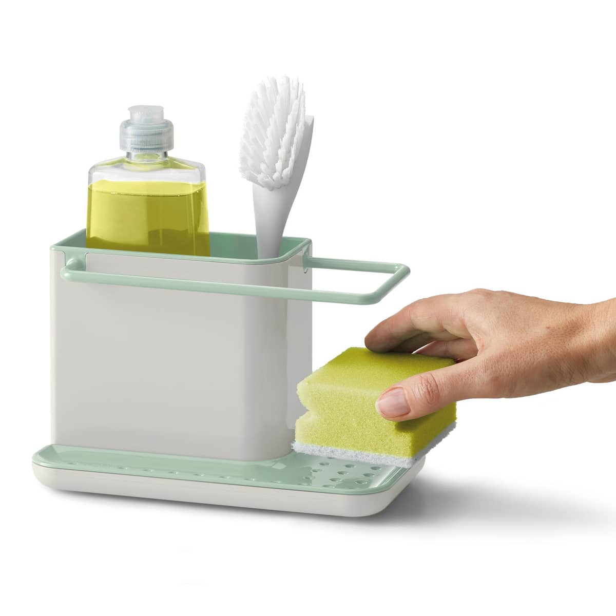 Caddy diskbänksförvaring, ljusgrå/grön