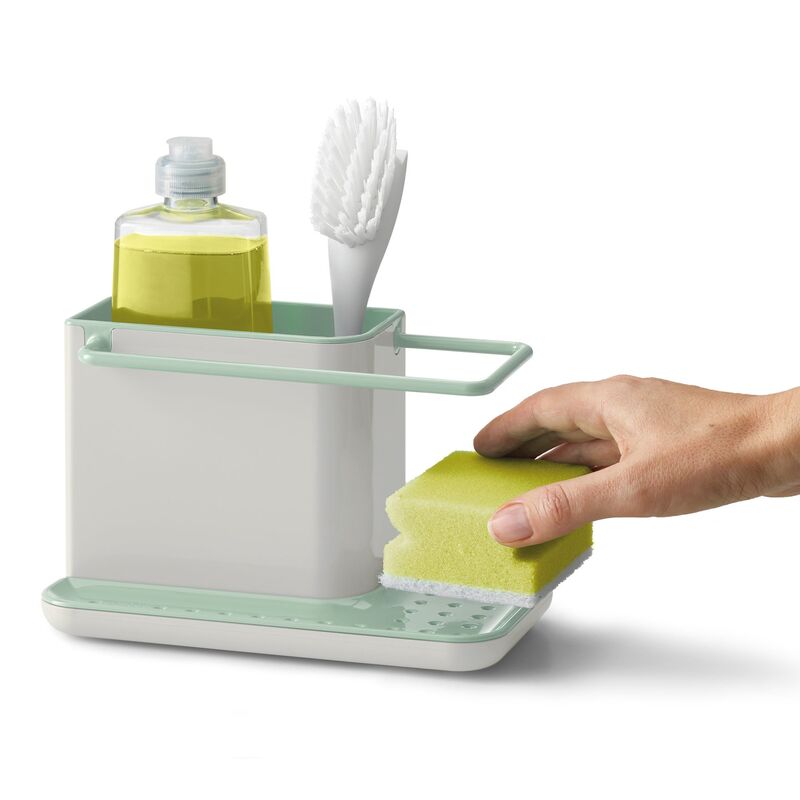 Caddy opbevaring til håndopvask, lysegrå/grøn