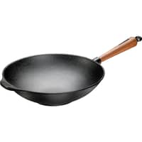 Wokpanna 32 cm Valnötshandtag