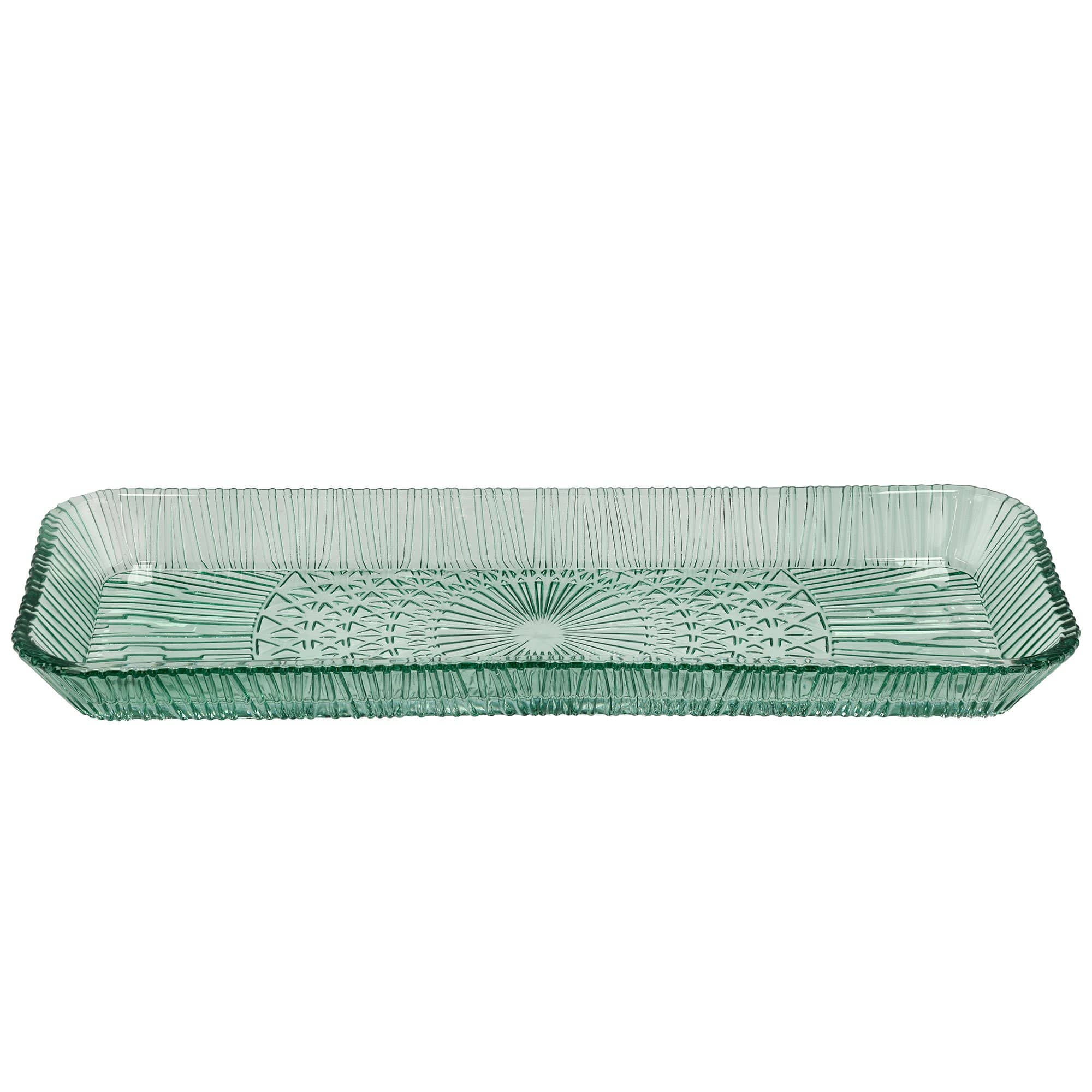 Kusintha serveringsfat rektangulært 14x38 cm Green
