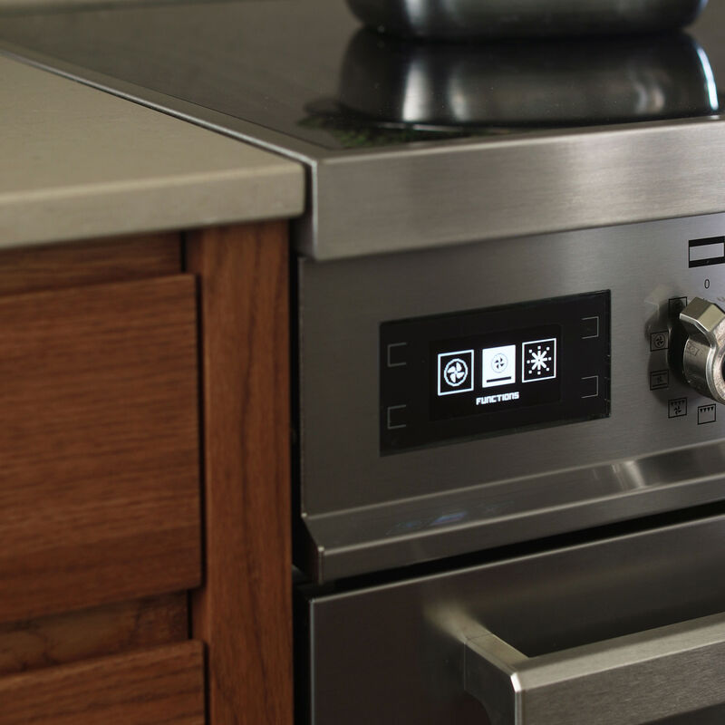 PRO64I1EXT Professional induksjonskomfyr med ovn 60 cm, Rustfritt Stål