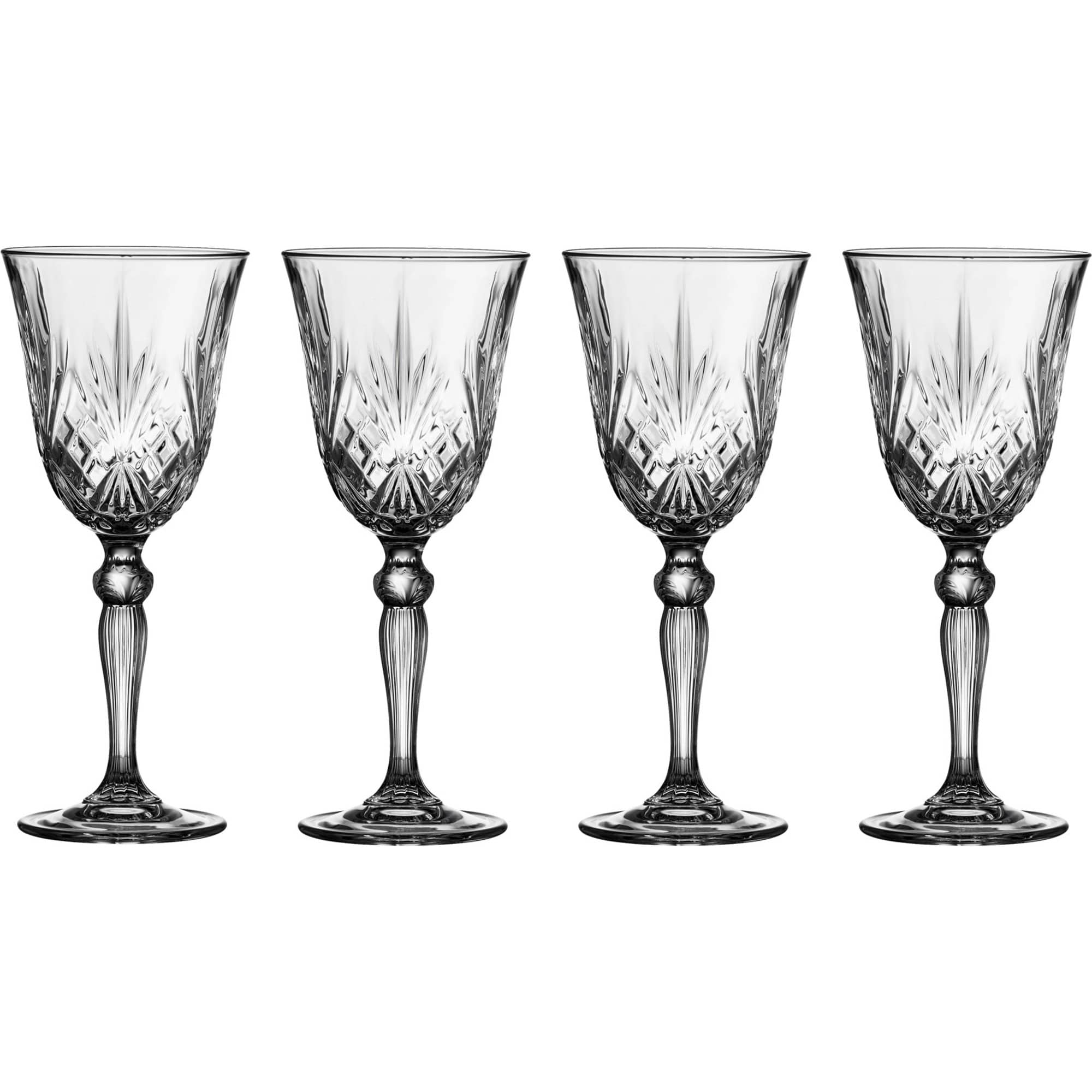 Melodia hvitvinsglass 21 cl 4-pakning Krystall