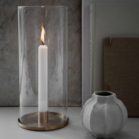Vas med bucklig rand, stengods, 10 cm