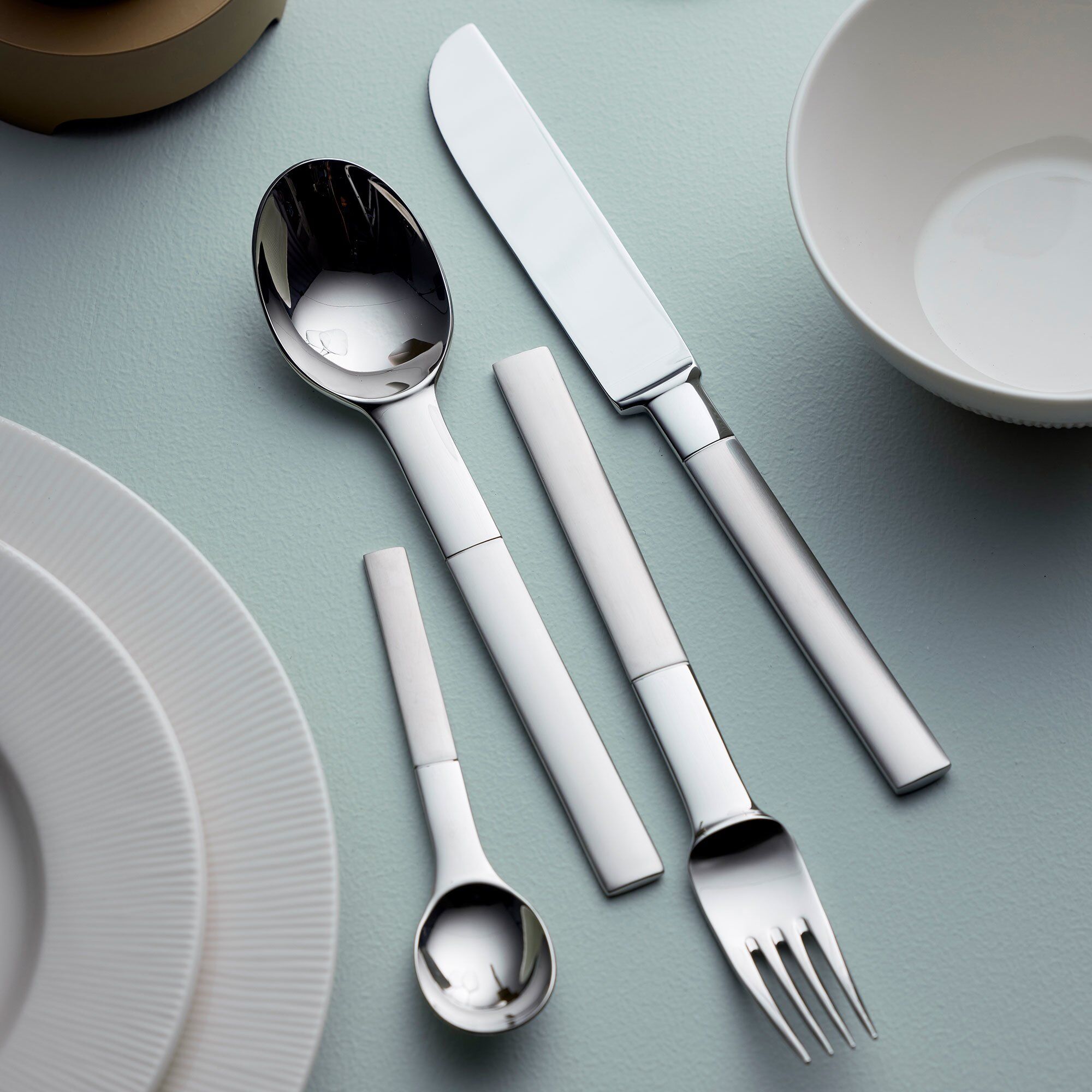 Nobel bestickset 4 delar, matt/blankt stål