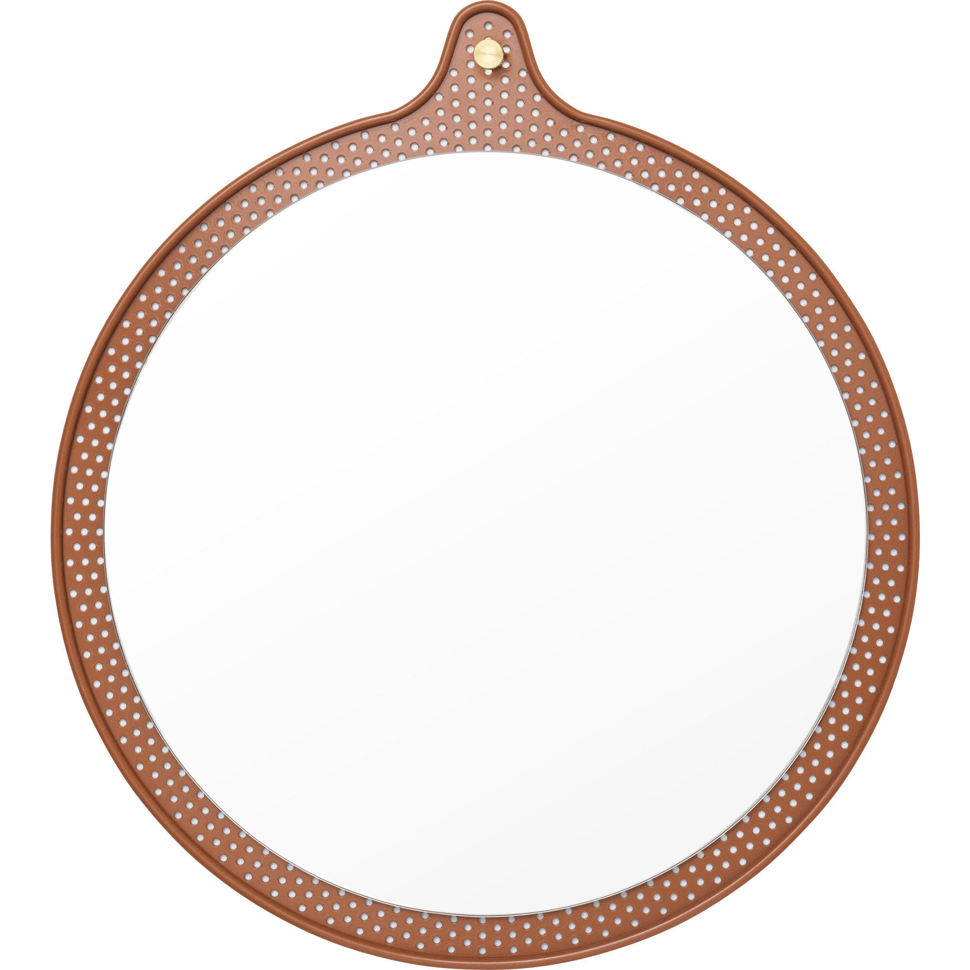 Ticket Mirror Liten Ø 45 cm Caramel