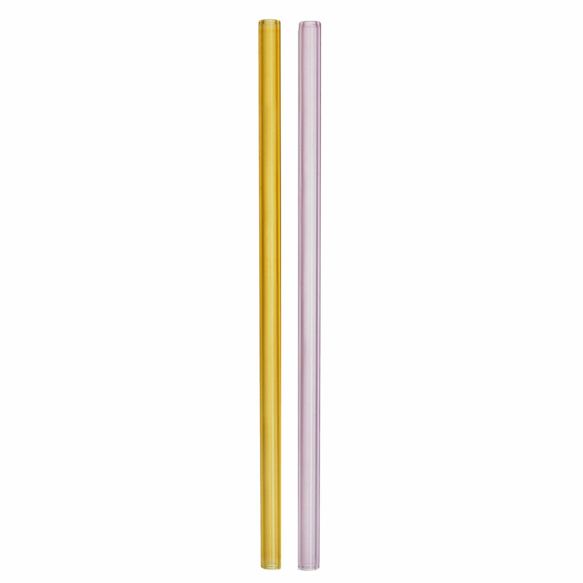Sipsavor sugrör 2-pack, rosa/gul