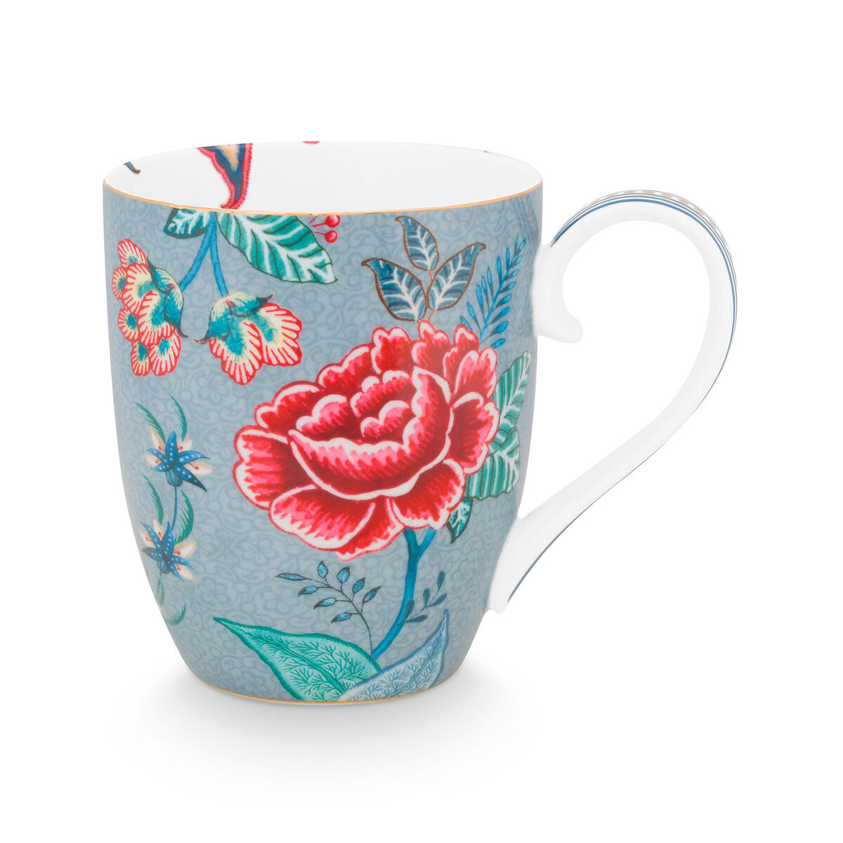 PIP Studio Flower Festival krus 45 cl, blå
