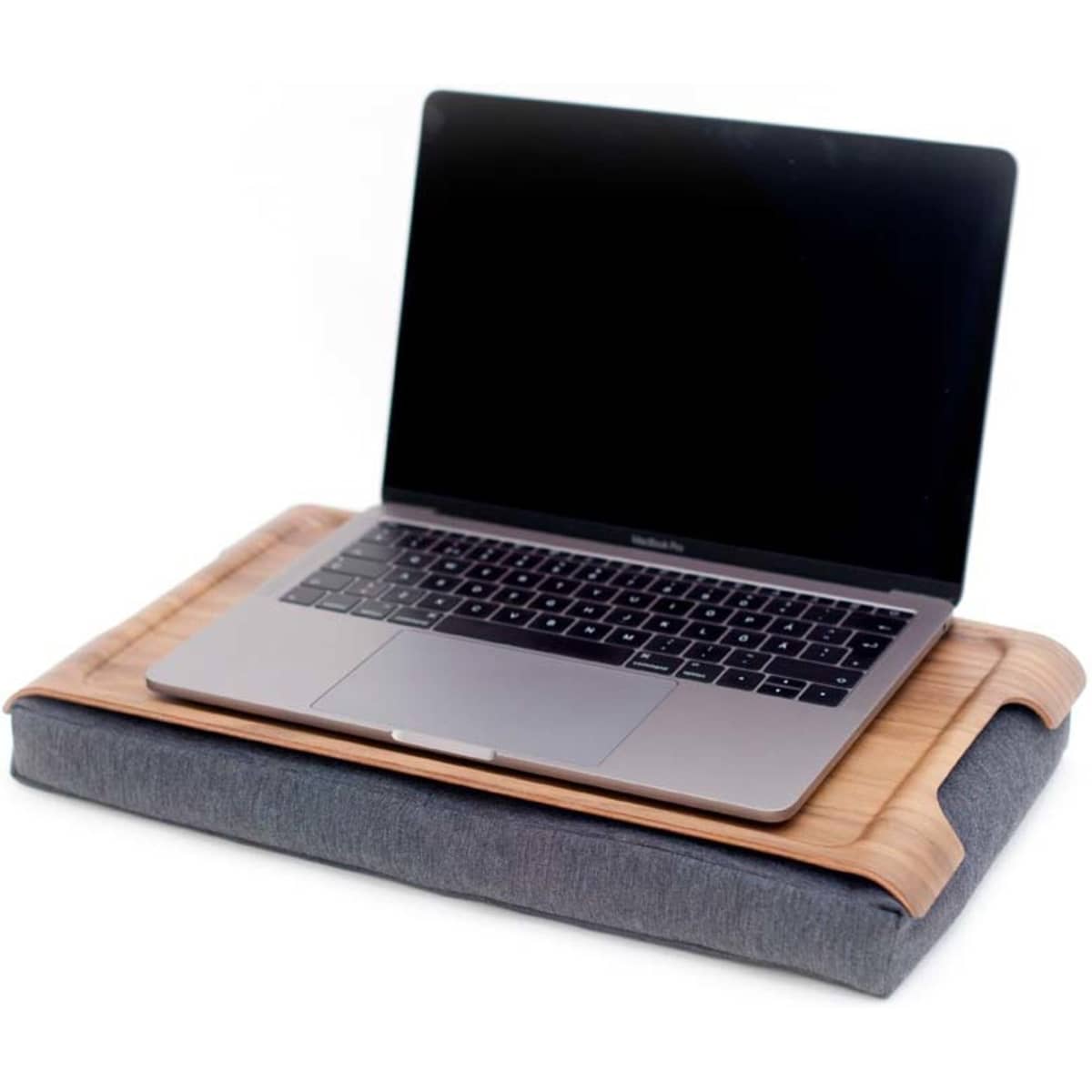 Mini Laptray Knäbricka Valnöt/Grå