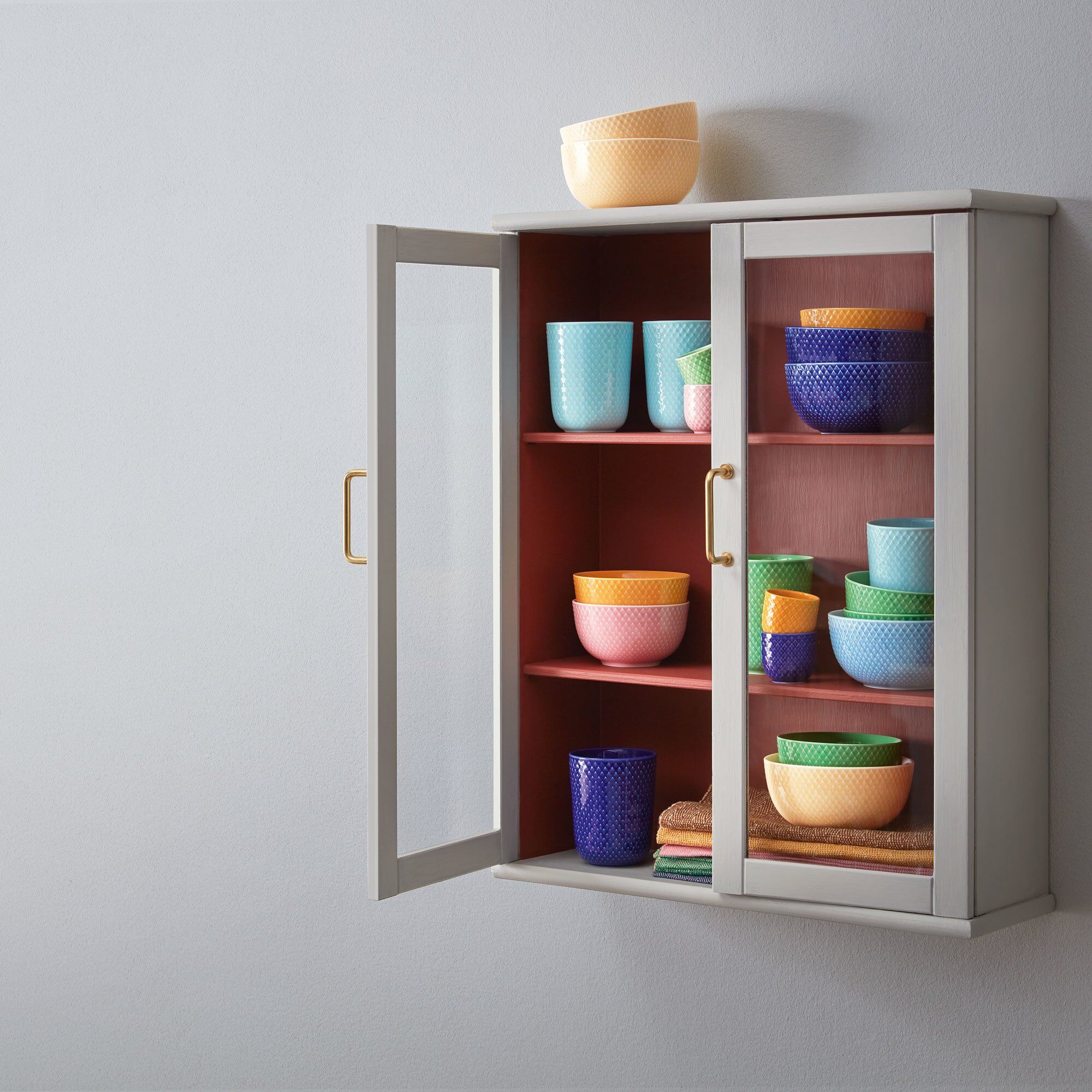 Alternativ bild 1 för Lyngby Porcelæn Rhombe Color Skål 11 cm Grön