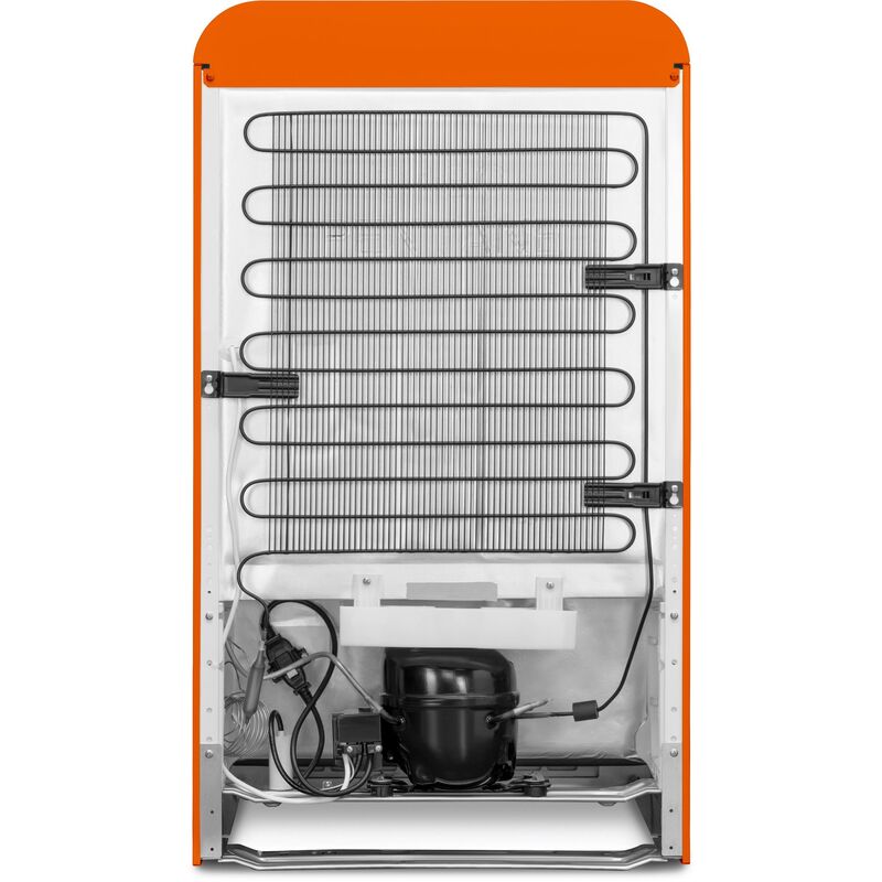 FAB10ROR6 kylskåp med frysfack, orange