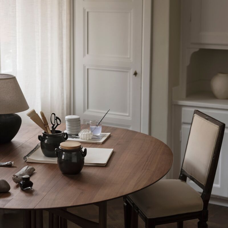 Krus, 1 liter, stentøj, grafitgrå