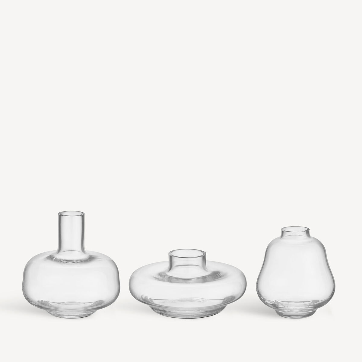 Kappa vase 3-pack, klar