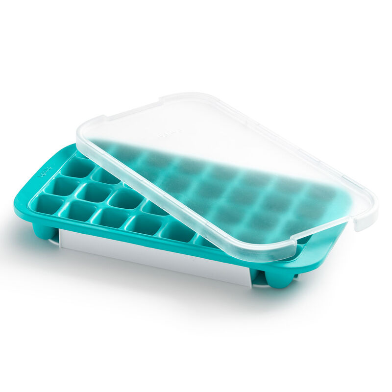 Lékué Isbitform silikon med lokk, turkis