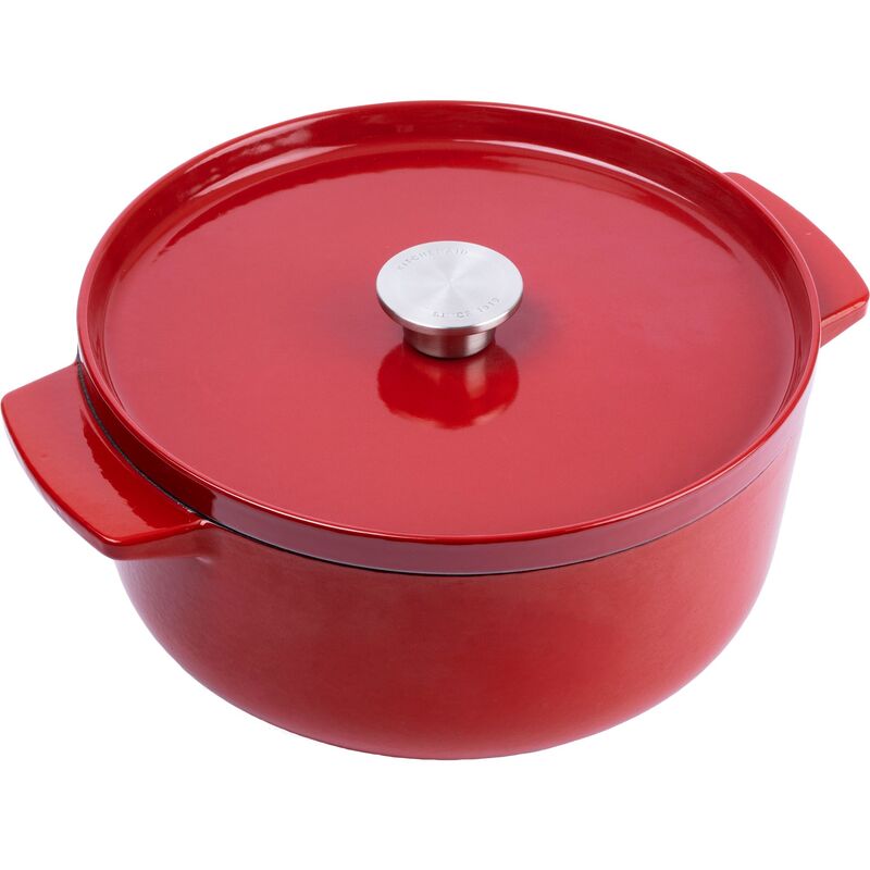 Støpejernsgryte 26 cm/5,2 liter, empire red
