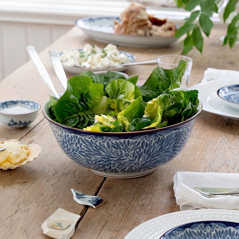 Ostindia Floris serveringsskål 2,4 liter, blå