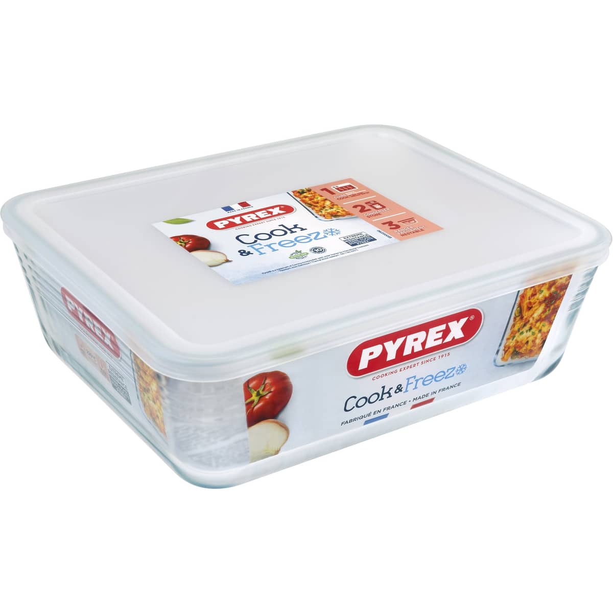 Cook & Freeze kannellinen uunivuoka, 4,2 litraa