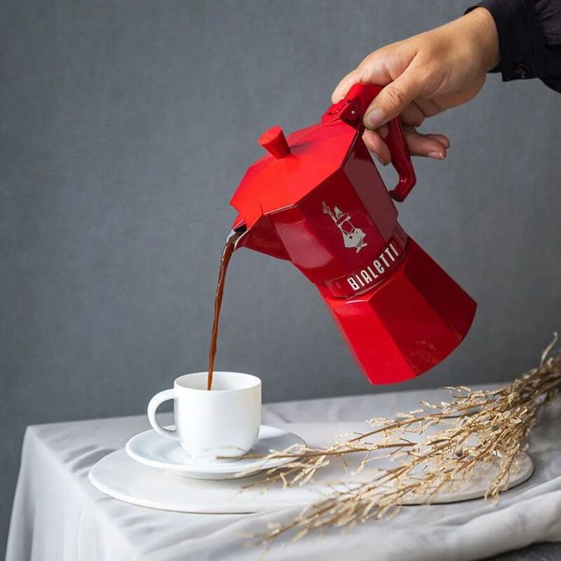 Mokkabrygger 3 kopper, rød