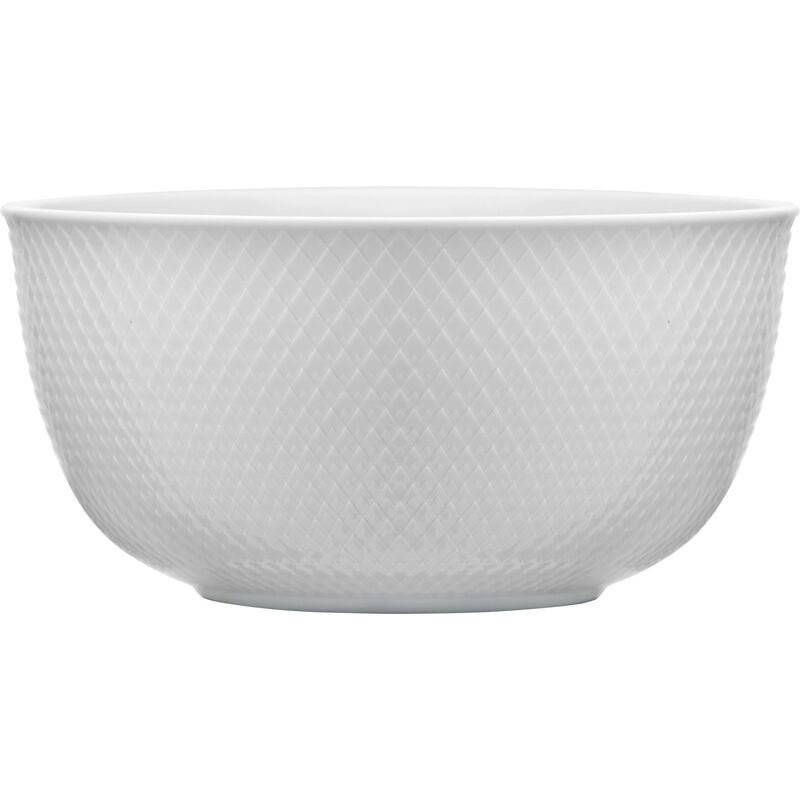 Rhombe Serveringsbolle, hvit Ø17,5 cm