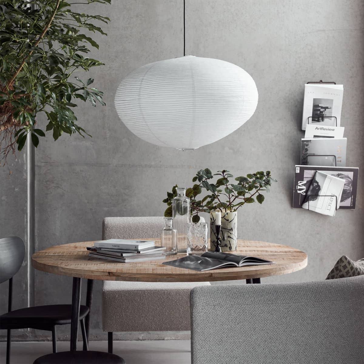 Rica lampskärm 70 cm, vit