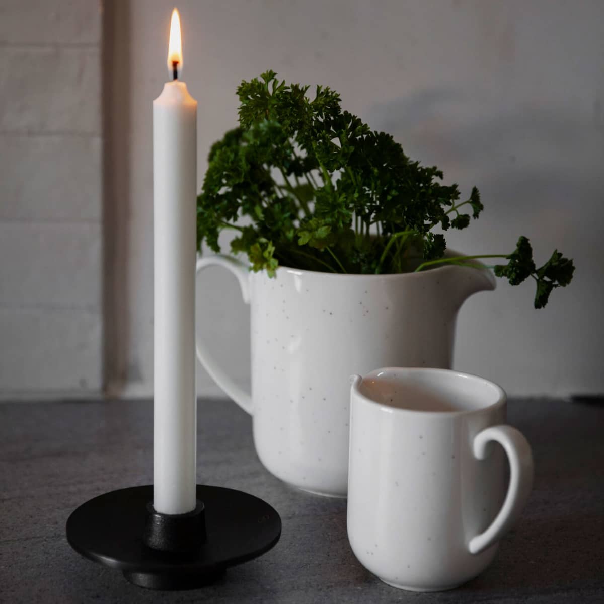 Mjölkkanna 10 cm, vanilj