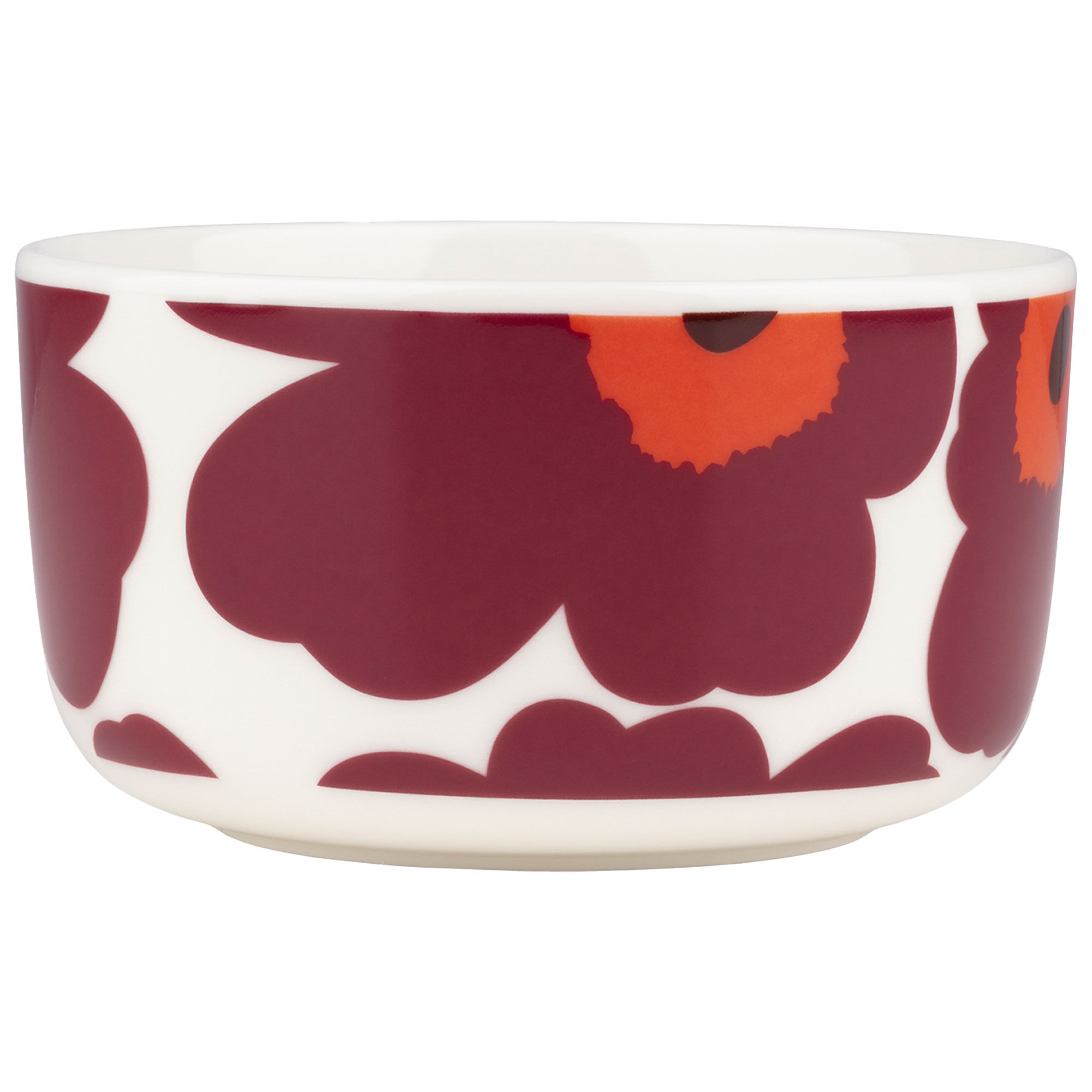 Marimekko Unikko kulho 50 cl, valkoinen/viininpunainen/punainen