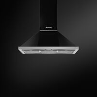 KPF9BL Portofino liesituuletin 90 cm, musta