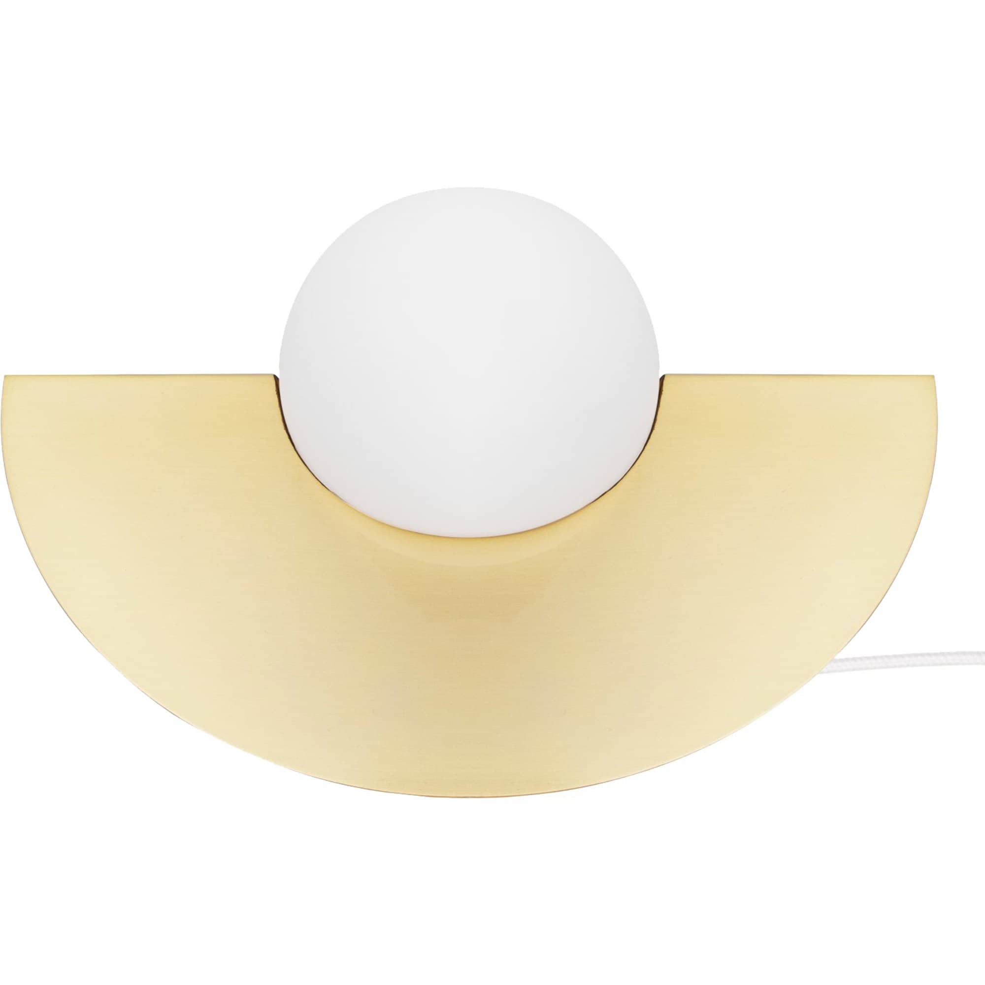Bordlampe Roccia, børstet messing