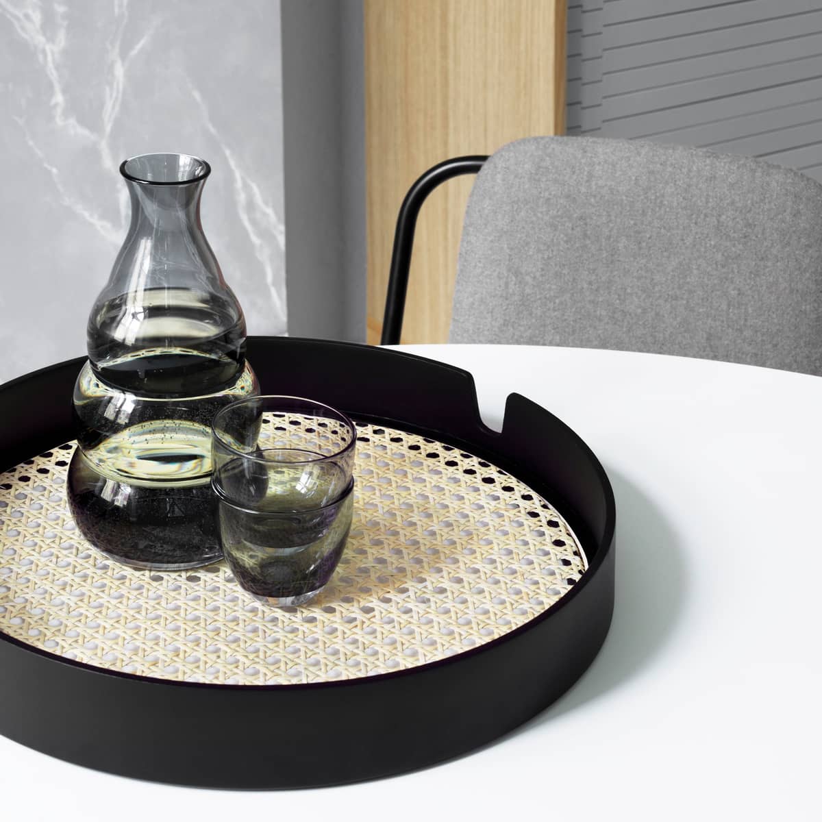 Salon Tray Ø40 Black