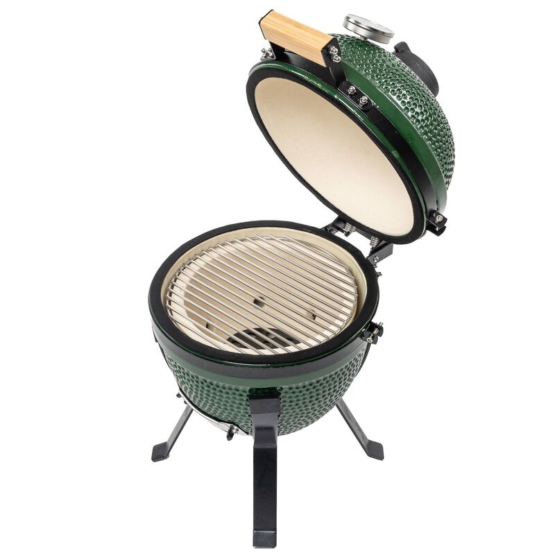 Mini kolgrill, grön