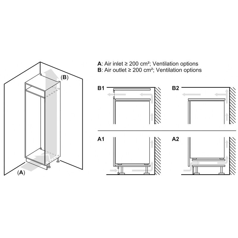 KI87VVFE1 iQ300 jääkaappipakastin, integroitu