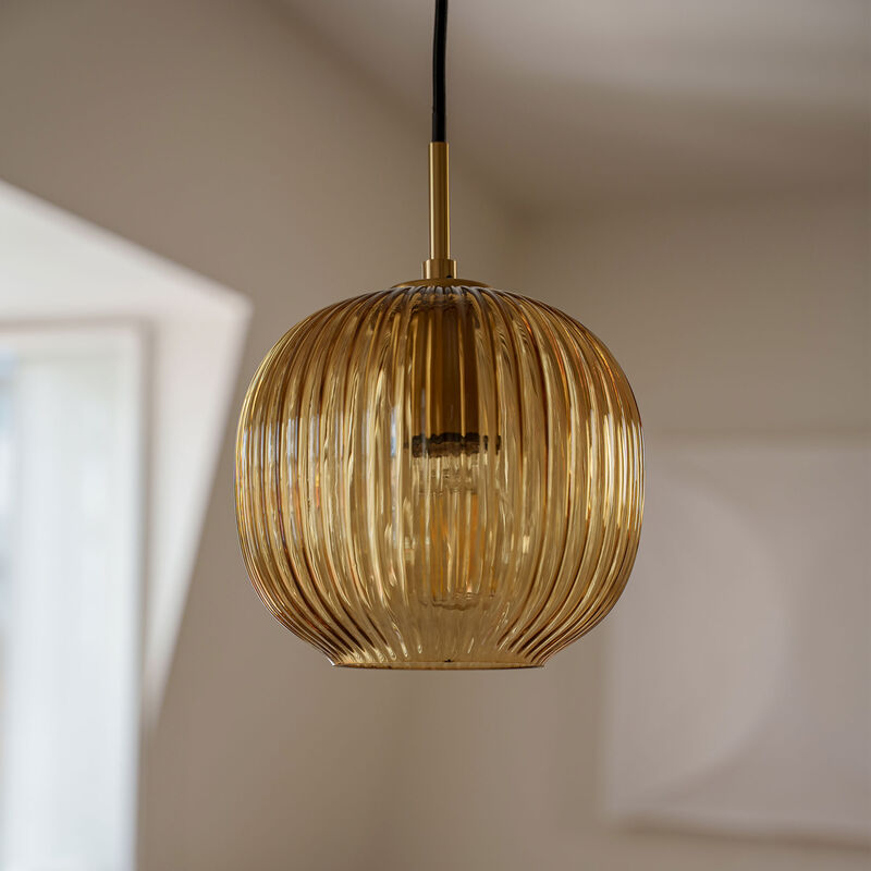 Vibra taklampe 18 cm, amber