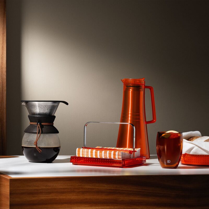 PAVINA dobbeltsidet glas 35 cl, orange, 2 stk.