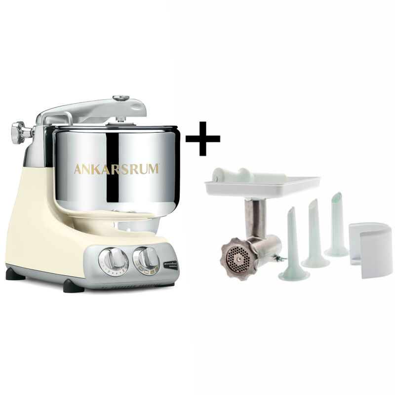 Ankarsrum Assistent Original AKM6230 Light Creme + Kjøttkvern