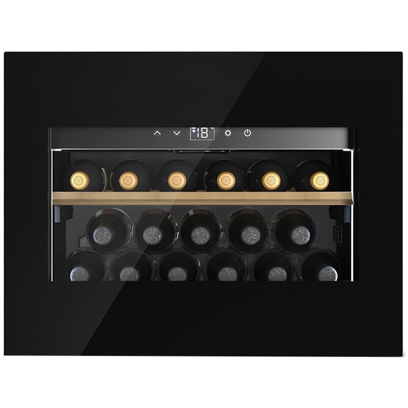 WineDeluxe WD 17 viinikaappi 17 pullolle, musta
