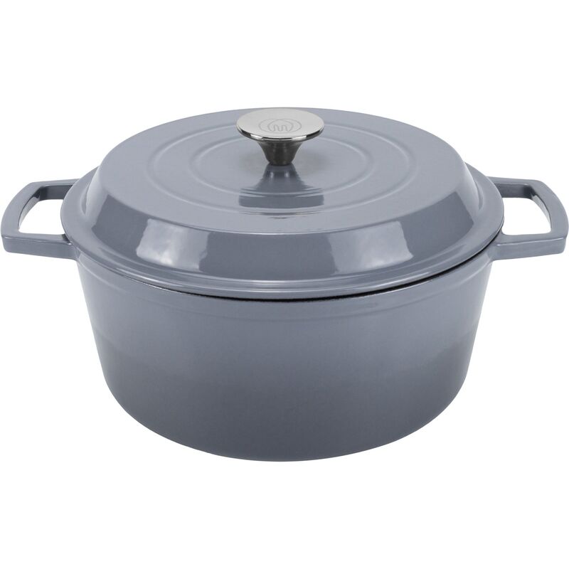 Støbejernsgryde 5 liter, grå