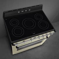 Victoria TR90IM induktionsspis 90 cm, creme