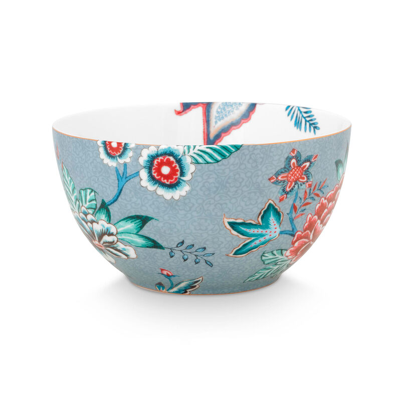 PIP Studio Flower Festival skål 15 cm, blå