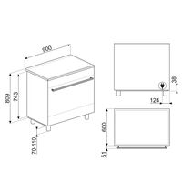 Smeg C9IMN2 induksjonskomfyr 90 cm, svart