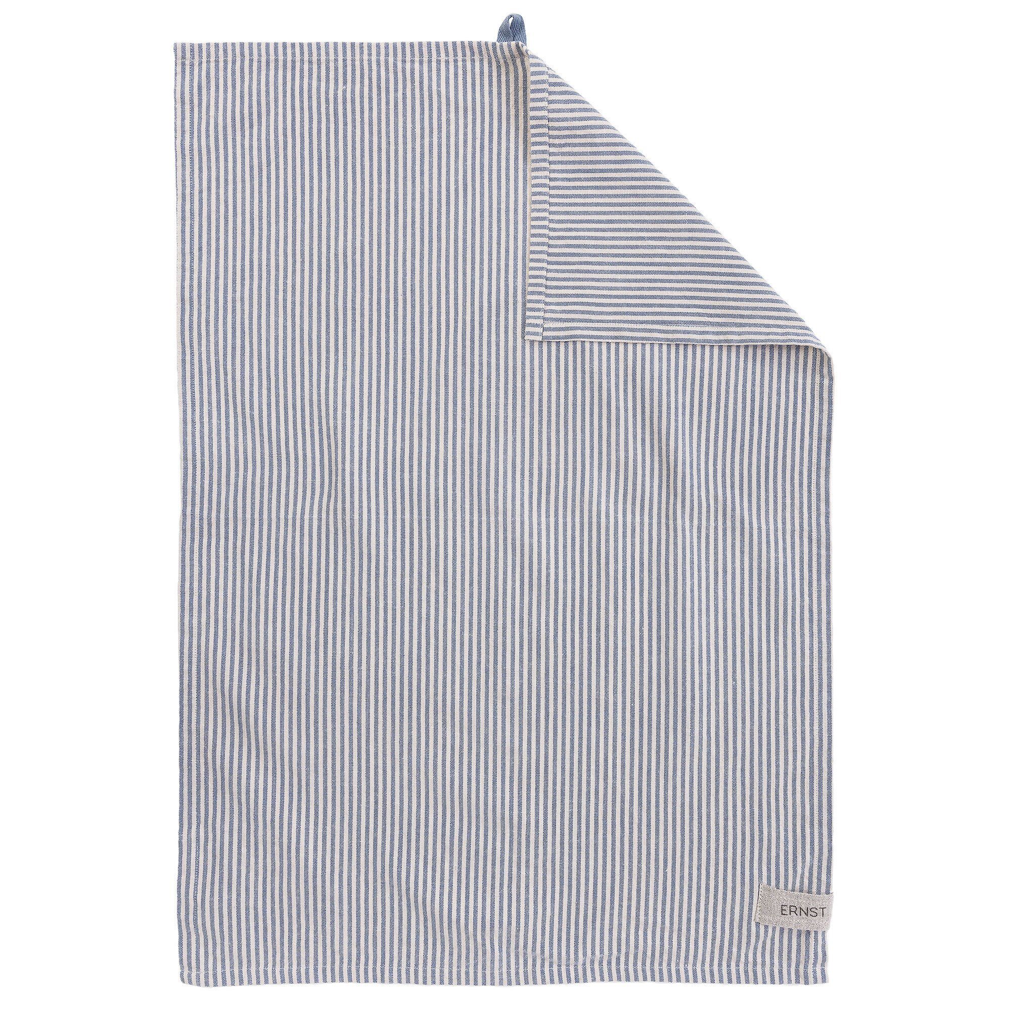 ERNST Ernst kjøkkenhåndkle, smale striper 47x70 cm Blå-beige