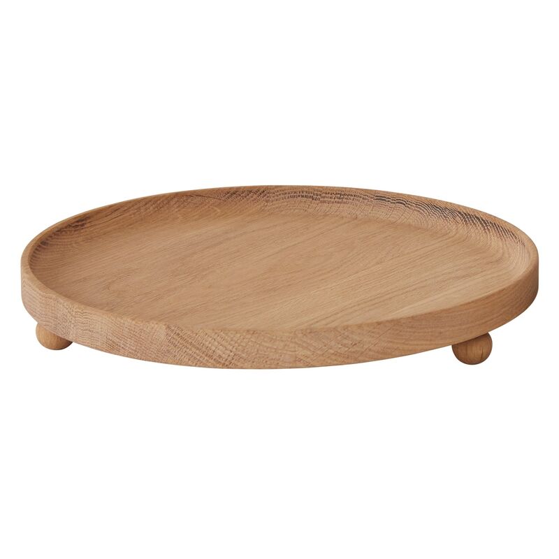 Inka rund træbakke 30 cm, nature